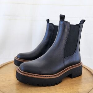 Sam Edelman Laguna Black Leather Chelsea Boots